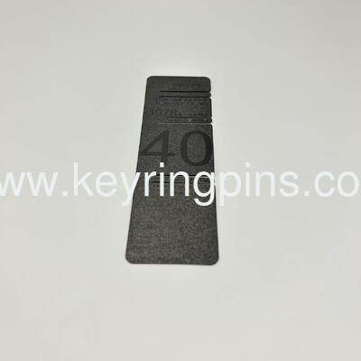 Students ruler shape bookmark Stainless steel etch bookmark custom with your own logo design