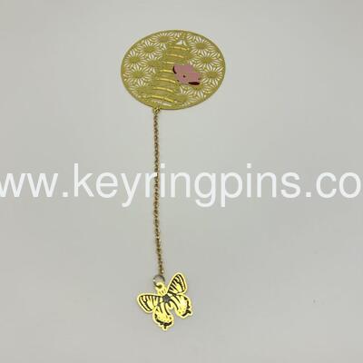 Zinc alloy material bookmark/book mark custom for souvenirs and promotion