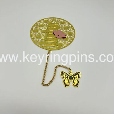 Zinc alloy material bookmark/book mark custom for souvenirs and promotion