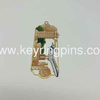 Zinc alloy bookmark,stainless steel book mark cheap price custom silver plated