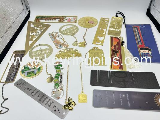 Zinc alloy material bookmark/book mark custom for souvenirs and promotion