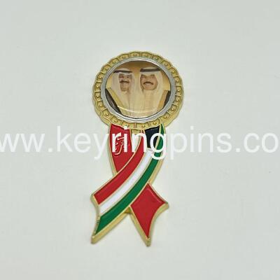 Custom UAE lapel pin badge with gold plated,metal button badge pin wholesale