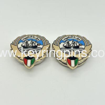 Custom UAE lapel pin badge with gold plated,metal button badge pin wholesale