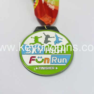 Soft enamel metal medals crafted using die cast process available in gold silver copper and antique finishes for various occasions