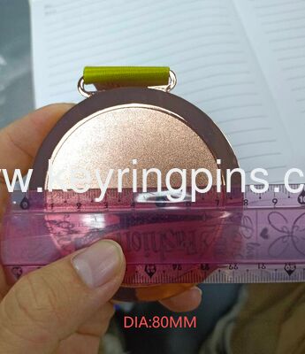 Factory custom blank medals with ribbon, Accept UV print your own logo