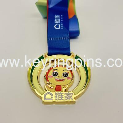 Zinc alloy 3d design sports medal,bottle opener medals antique brass with ribbon