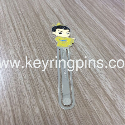 Etch process stainless steel bookmark 0.5mm thickness with custom design logo card