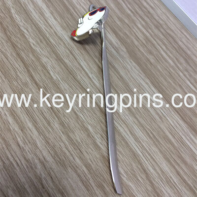 Etch process stainless steel bookmark 0.5mm thickness with custom design logo card