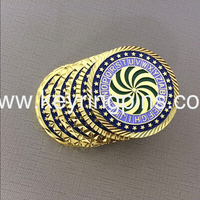 custom challenge coins produced with fast sample time and flexible shipping options including express air and sea freight