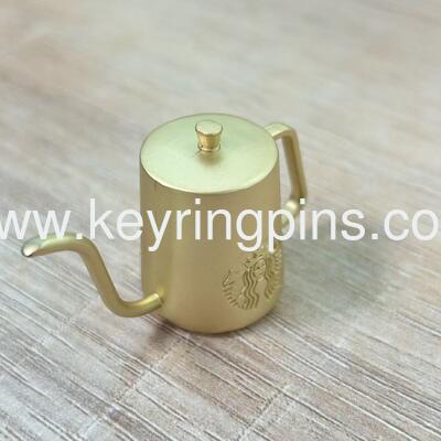 Factory price custom teapot zinc alloy metal gifts for promotional gifts