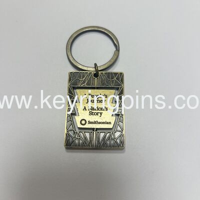 Zinc alloy material die casting 3d metal keyrings custom,gold keyrings for sale
