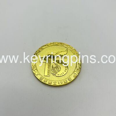 Durable zinc alloy challenge coins with custom artwork options including AI CDR PDF JPG files and multiple plating colors