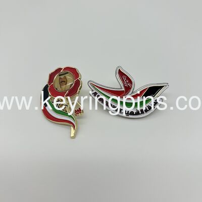 PVC LED badge, Metal LED lapel pin enamel pin with fashion design