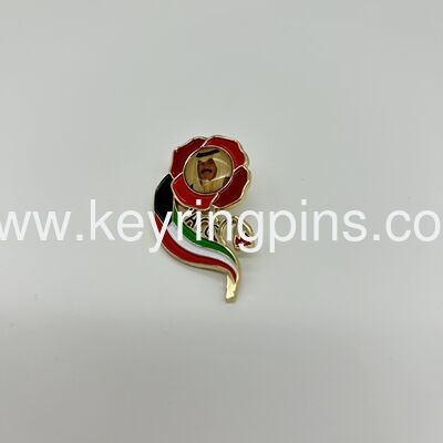 PVC LED badge, Metal LED lapel pin enamel pin with fashion design