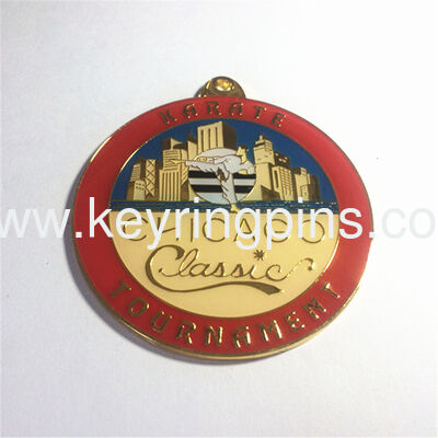 Taekwondo metal medals, custom made metal engraved Taekwon-do medals factory