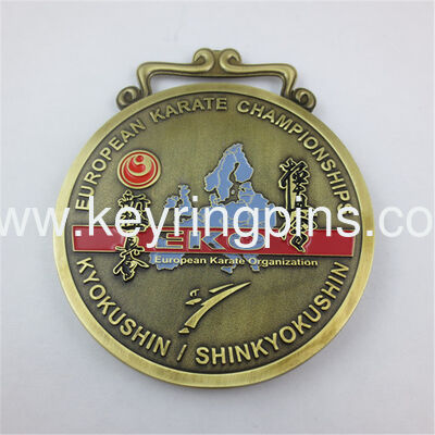 Gold silver copper metal medals,award sports medals with ribbon