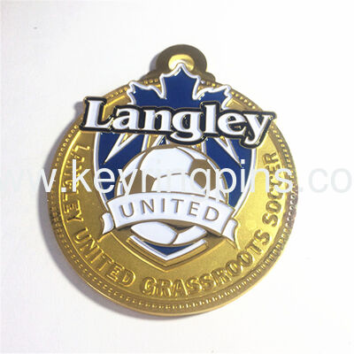 Shield Sports medal with soft enamel/marathon metal medals for wholesale
