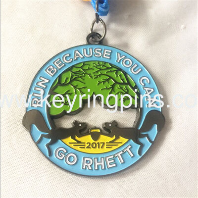 Gold silver copper metal medals,award sports medals with ribbon