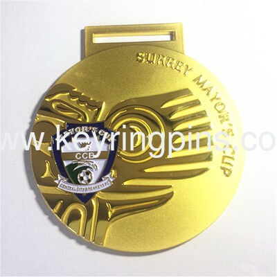 50mm Metal silver medals/ribbon medals with good price and quality
