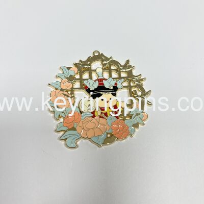 Steering Wheel Shape Enamel Pin, Car Driving Theme Metal Badge, Auto Enthusiast Collectible Lapel Pin