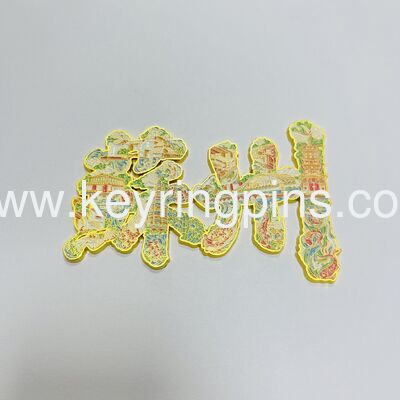 Factory Custom Celebration Enamel Pin, Marine Animal Cake Lapel Pin,Amusement Park Collectible Composite Badge