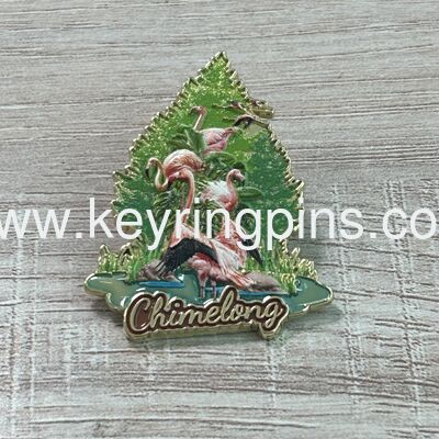 LED flash baseball lapel pin/US baseball metal pin with LED on back