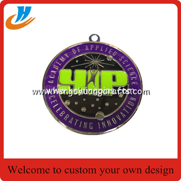 Award metal medals,soft enamel medals with epoxy Custom color zinc alloy medal