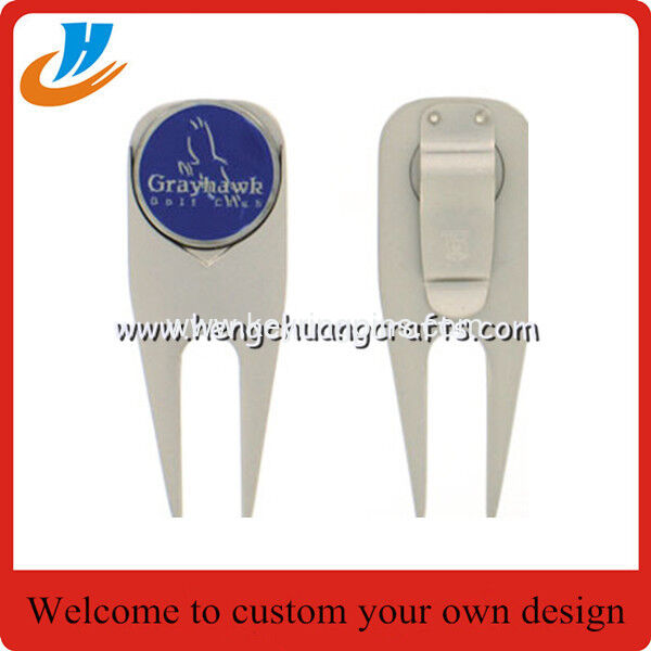 Golf ball marker hat clip and divot tool set customized/Golf accessory cheap wholesale