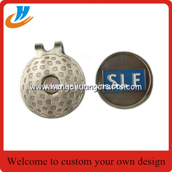 Personalized Hat Clips / Metal Golf Cap Clips/ High quality magnet hat clips cheap custom