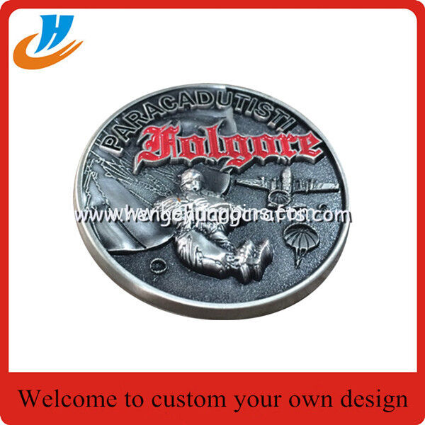3D challenging metal coins,3D alloy die cast metal coin with old silver plated