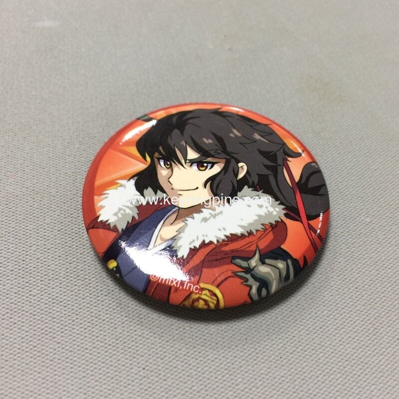 Shenzhen factory wholesale custom pin button badge metal tin badge,cheap custom tin button badge