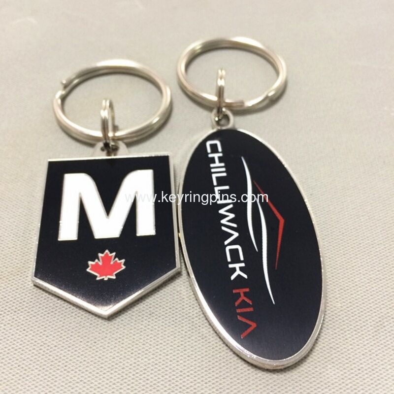 Zinc alloy keychain keyring custom logo metal shield shape suitable for and souvenir gifts with multiple plating options