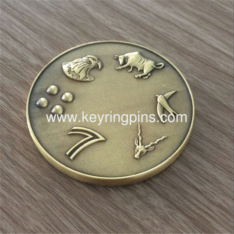 zinc alloy challenge coins with plated gold silver copper finish perfect for souvenir events marathons schools and sports award tokens