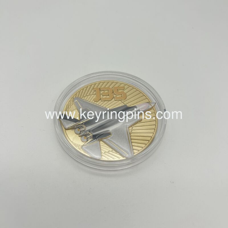 Custom gold and silver double plating metal challenge coins with 50-80mm size,OEM/ODM design