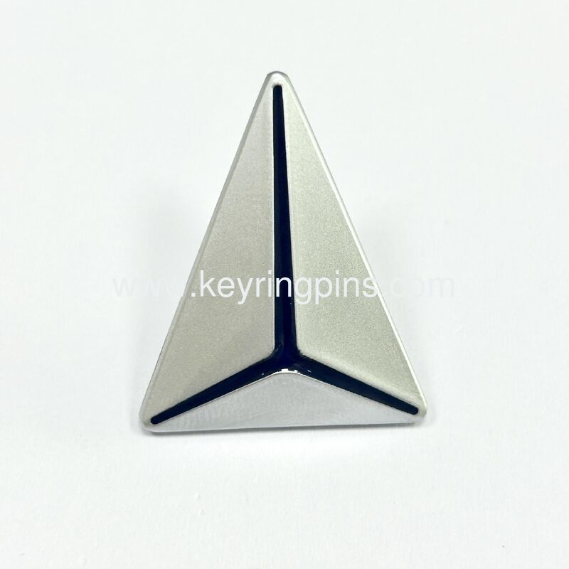 Mercedes-Benz Three-Pointed Star Logo Enamel Pin, Silver Car Emblem Lapel Pin, Luxury Auto Collectible Badge