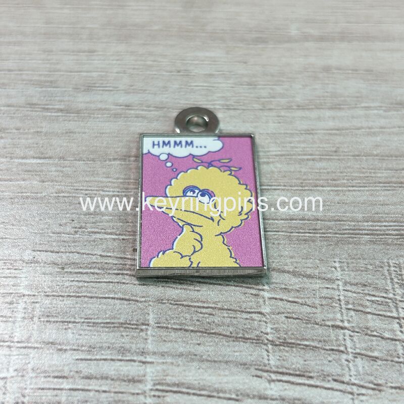 Vintage Style Big Bird HMMM Enamel badge pin, Sesame Street Collectible pins for Fans