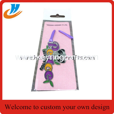 Etch process stainless steel bookmark with custom design logo card