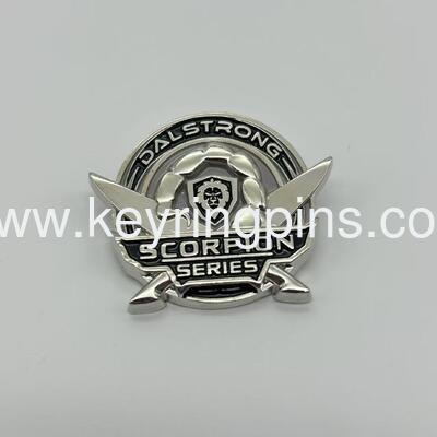 Good price Scorpion Series Knife Company Lapel Pin Promo Silver Tone Enamel pin online