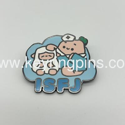 Good price Red Club Fridge Magnet,ISFJ Magnet badge pin,metal pin fridge magnet lapel online