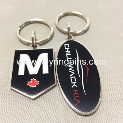 Zinc alloy keychain keyring custom logo metal shield shape suitable for and souvenir gifts with multiple plating options