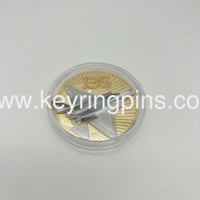 Custom gold and silver double plating metal challenge coins with 50-80mm size,OEM/ODM design