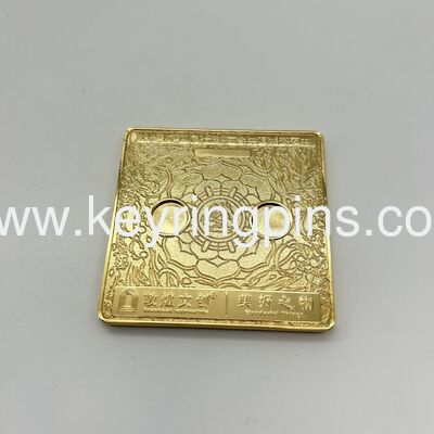 Good price Custom square shape metal challenge coins made from zinc alloy with various plating options and available in multiple sizes and colors online