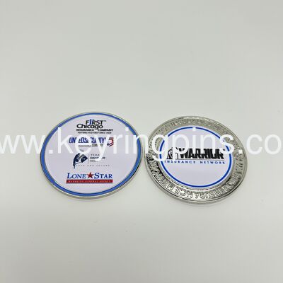 Good price Warrior Insurance Network Custom Challenge Coin, Multi-Insurance Brand Collectible Metal Coin online