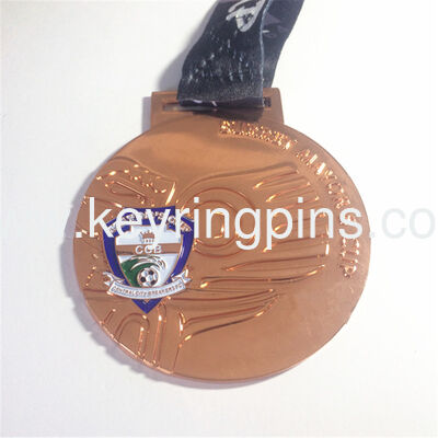 Good price Antique Copper metal medals,soccer medals wholesale gold silve copper medals online