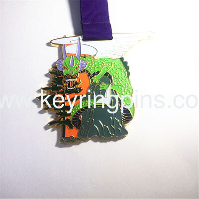 Good price Eastern Dragon-shaped Fun Competition Medals, Commemorative Medals with Soft Enamel and Gold Plating Technique online