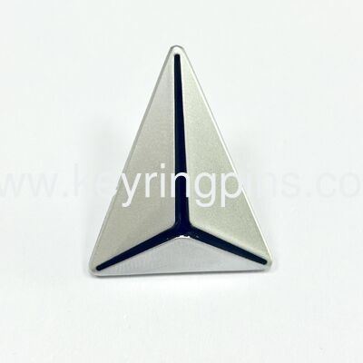 Good price Mercedes-Benz Three-Pointed Star Logo Enamel Pin, Silver Car Emblem Lapel Pin, Luxury Auto Collectible Badge online