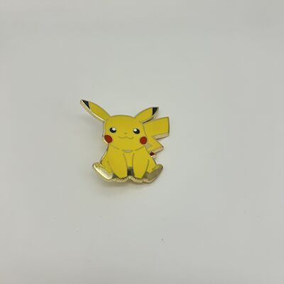 Good price Cartoon Pokemon Pikachu Enamel Lapel Pin,Cute Sitting Pikachu Enamel Pin online